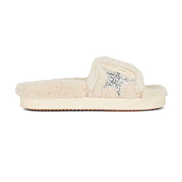 Golden Goose Cream Sandals with Silver Star - Picture 1 of 10